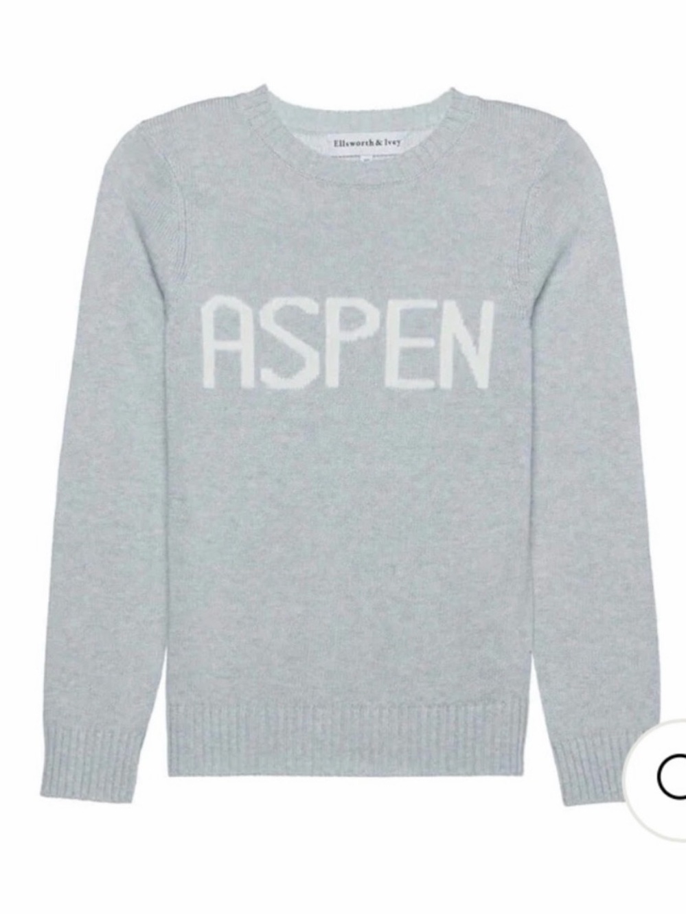 Ellsworth + Ivey - Aspen Crewneck Sweater - Light Gray